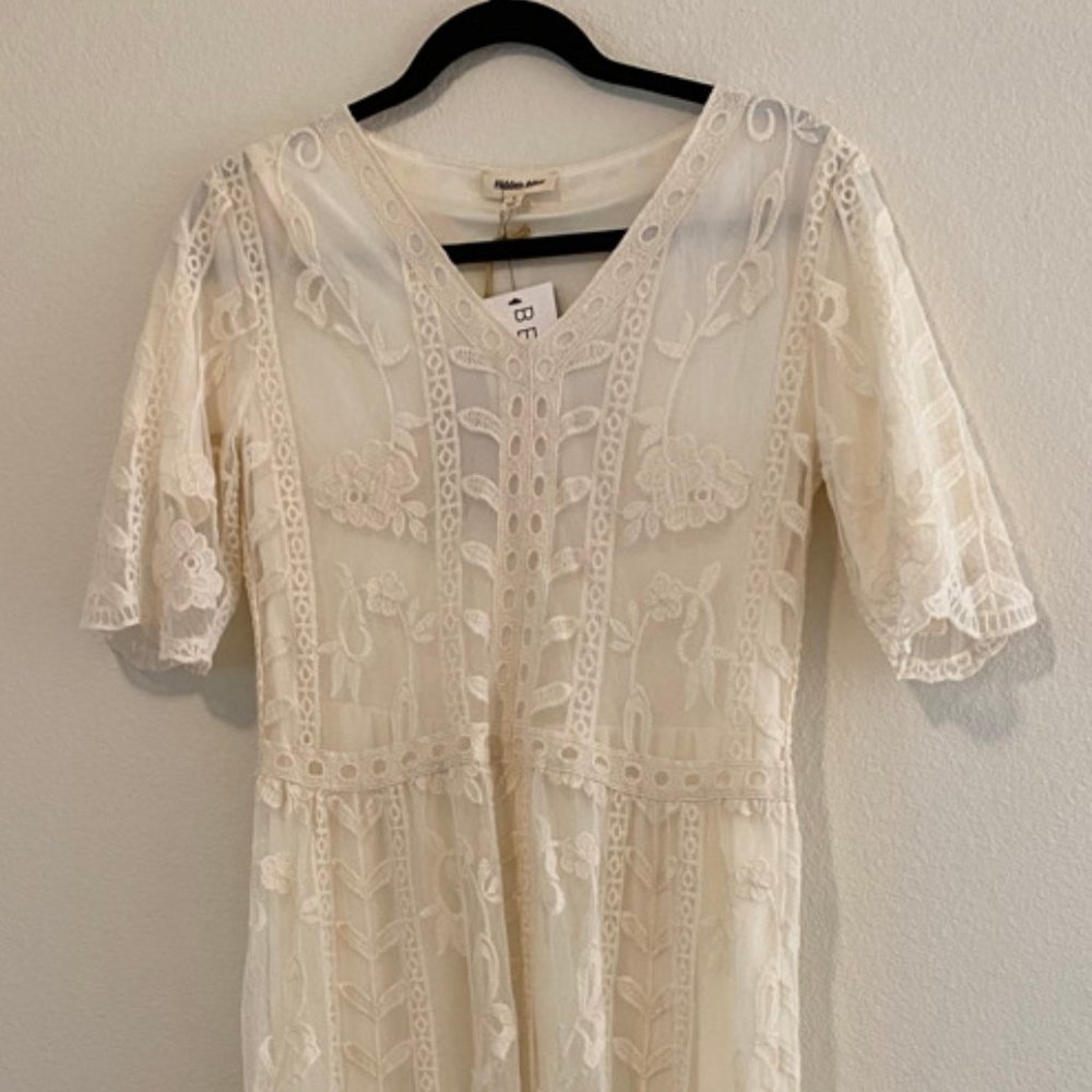 White Lace Maxi Dress